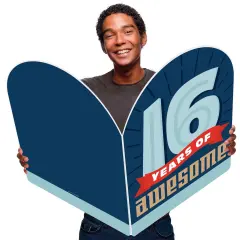 Big Dot of Happiness Boy 16th Birthday - Happy Sweet Sixteen Birthday Giant Greeting Card - Big Shaped Jumborific Card