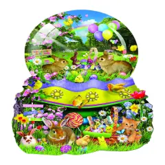 Sunsout Easter Globe 1000 pc Special Shape Easter Jigsaw Puzzle 95920
