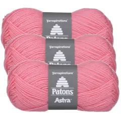 (Pack of 3) Patons Astra Yarn - Solids-Deep Pink