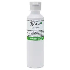 Tri-Art Liquid Artist Acrylics - Zinc Mixing White, 120 ml bottle