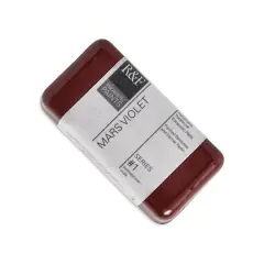 R&F Encaustic Paint Block - Mars Violet, 40 ml block