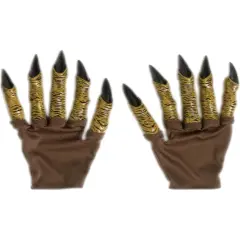 Adult's Burn Demon Hands Gloves Costume Accessory