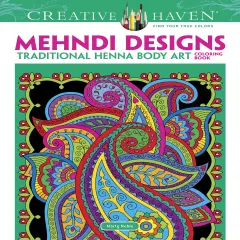 Creative Haven: Mehndi Designs Coloring Book-Softcover