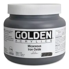 Golden Special Iridescent Acrylics - Micaceous Iron Oxide, 32 oz