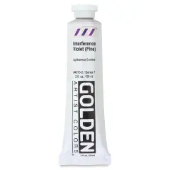 Golden Heavy Body Artist Acrylics - Interference Violet (Fine), 2 oz Tube