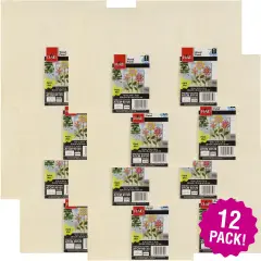 Multipack of 12 - Wood Canvas Panel-10"X10"