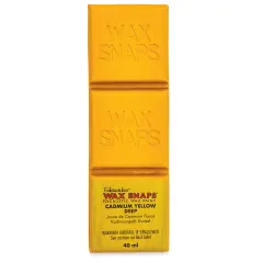Enkaustikos Wax Snaps Encaustic Paints - Cadmium Yellow Deep, 40 ml cake