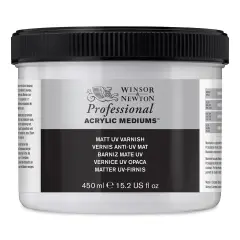 Winsor & Newton Artists' Acrylic UV Varnish - Matte, 450 ml jar