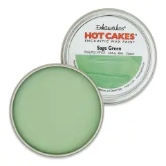 Enkaustikos Hot Cakes Encaustic Paint - Sage Green, 45 ml tin