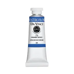 Da Vinci Artists' Permanent Watercolor - Cerulean Blue Genuine, 37 ml tube
