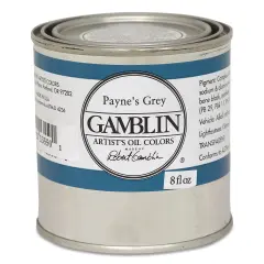 Gamblin Artist's Oil Color - Payne's Grey, 8 oz Can