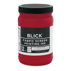 Blick Water-Base Acrylic Textile Screen Printing Ink - Burgundy, Quart
