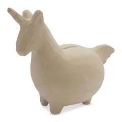 DecoPatch Paper Mache Money Bank - Unicorn