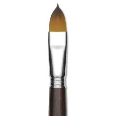 Escoda Prado Tame Synthetic Brush - Filbert, Short Handle, Size 18