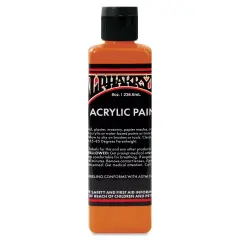 Alpha6 Alphakrylic Acrylic Paint - Dark Orange, 8 oz