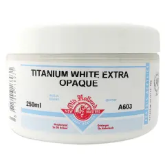Old Holland New Masters Classic Acrylics - Titanium White Extra Opaque, 250 ml jar