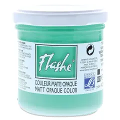 Lefranc & Bourgeois Flashe Vinyl Paint - Veronese Green Shade, 125 ml jar