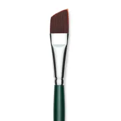 Silver Brush Ruby Satin Synthetic Brush - Angular, Size 5/8", Short Handle