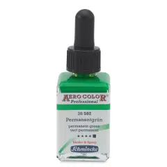 Schmincke Aero Color Professional Airbrush Color - 28 ml, Permanent Green