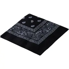 Cowboy Western Black Bandana Costume Accessory