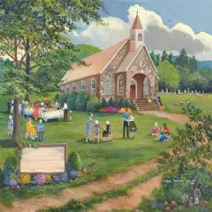 Sunsout Sunday Dinner on the Grounds 300 pc Jigsaw Puzzle 22146