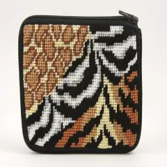 Alice Peterson Company Animal Skins Coin Purse Needlepoint Kit Multicolor
