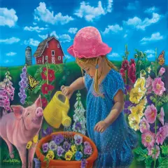 Sunsout Watch Them Grow 500 pc Jigsaw Puzzle 35959