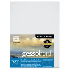 Ampersand Gessobord - 9" x 12", 1-1/2" Cradled