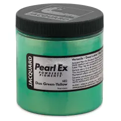 Jacquard Pearl-Ex Pigment - Duo Green-Yellow, 4 oz, Jar