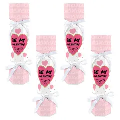 Big Dot of Happiness Be My Galentine - No Snap Galentine's & Valentine's Day Party Table Favors - DIY Cracker Boxes - Set of 12