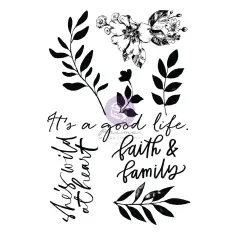 Prima Marketing Inc Watercolor Floral Collection Clear Stamp - 8 Pcs 655350651466