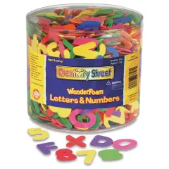 Creativity Street WonderFoam Peel & Stick - Letters and Numbers, 1/2 lb