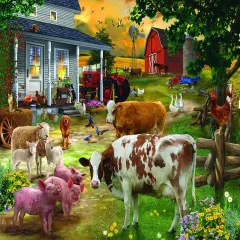 Sunsout Gathering in the Farm Yard 300 pc Jigsaw Puzzle 31994