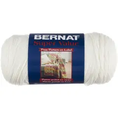 Multipack of 24 - Bernat Super Value Solid Yarn-Winter White