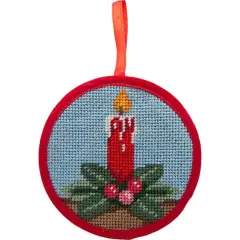 Alice Peterson Stitch-Ups Needlepoint Ornament Kit- Candle Multicolor