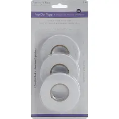 MultiCraft 3D Pop Dot Dual-Adhesive Foam Mount Tape-.25",.375" & .5" 2yd Each