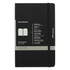 Moleskine Pro Collection Notebook - Large, Black, Hard Cover, 8-1/4" x 5"