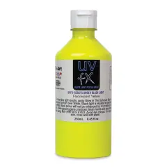 Tri-Art UVFX Black Light Poster Paint - Fluorescent Yellow, 250 ml