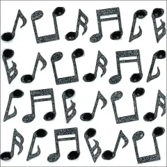 Jolee's Boutique Cabochon Dimensional Repeat Stickers - Music Notes, 24pcs