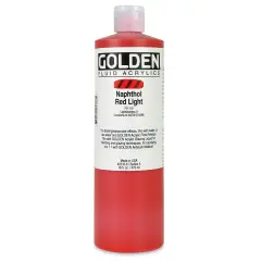 Golden Fluid Acrylics - Naphthol Red Light, 16 oz bottle