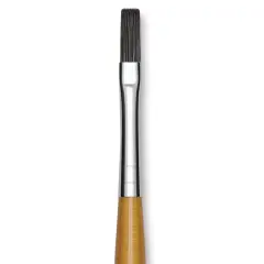 Isabey Isacryl Synthetic Brush - Long Flat, Long Handle, Size 2