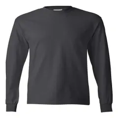 Hanes&reg; Authentic Long Sleeve T-Shirt Smoke Grey