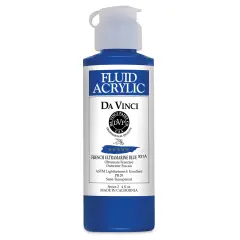Da Vinci Fluid Acrylics - French Ultramarine Blue, 4 oz bottle