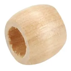 Pepperell Barrel Wood Beads 13mmX11mm 18/Pkg