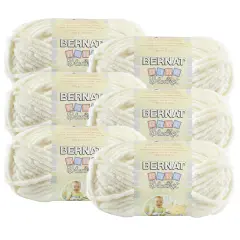 (Pack of 6) Bernat Baby Blanket Yarn-Vanilla