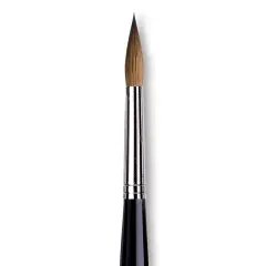 Da Vinci Maestro Kolinsky Brush - Long Tapered Round, Short Handle, Size 9