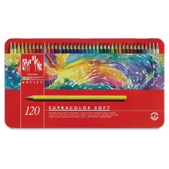 Caran d'Ache Supracolor Soft Aquarelle Pencil Set - Assorted Colors, Set of 120
