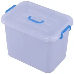Large Clear Storage Container With Lid and Handles