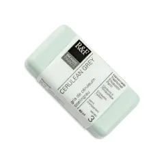 R&F Encaustic Paint Block - Cerulean Grey, 40 ml block