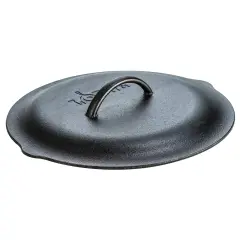 Lodge Size 12 Cast Iron USA Made Skillet Lid L12SC3 with Tabs 13 1/4" OD